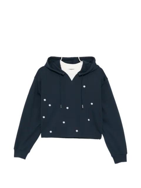 Floral embroidery hoodie by SPORT B. BY AGNES B.