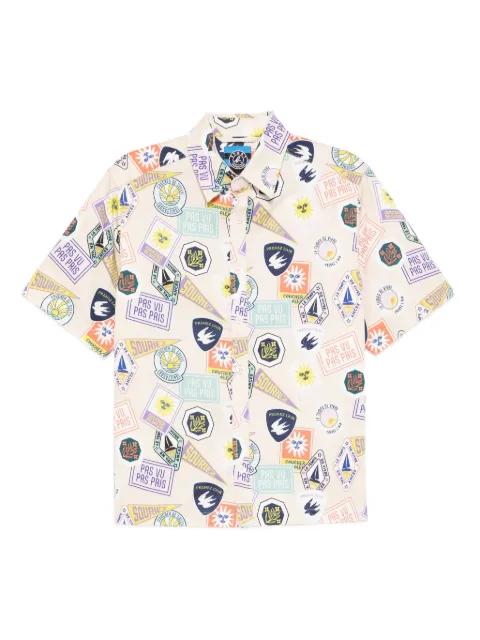 badge-printed shirt by SPORT B. BY AGNES B.