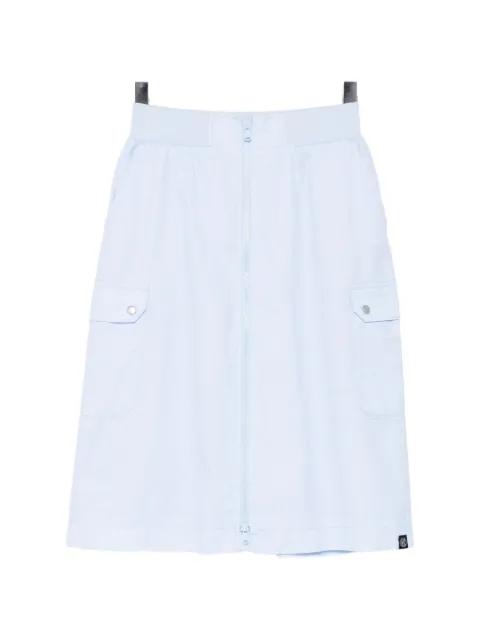 blue checked front zip pocket skirt by SPORT B. BY AGNES B.