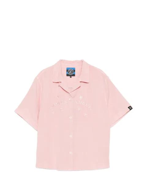 embroidered short-sleeve shirt by SPORT B. BY AGNES B.