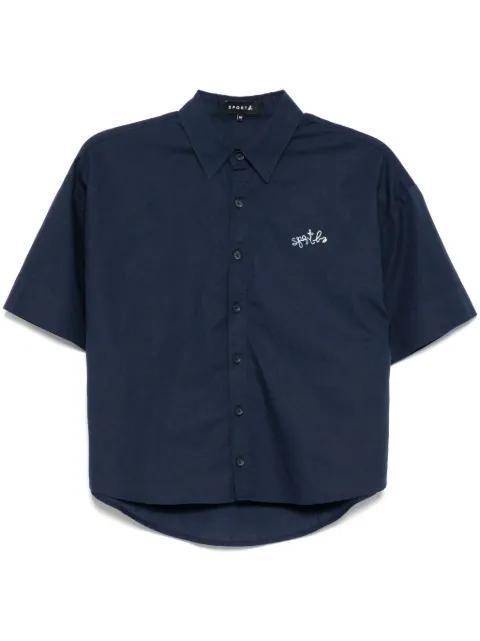 logo-embroidered shirt by SPORT B. BY AGNES B.