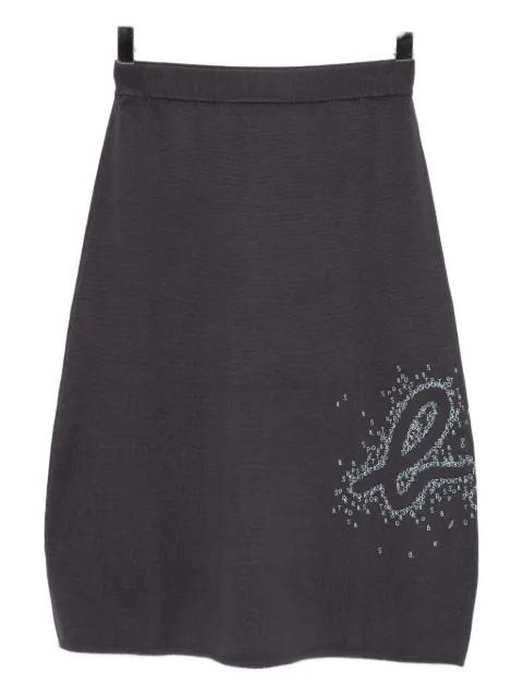 logo knitted skirt by SPORT B. BY AGNES B.
