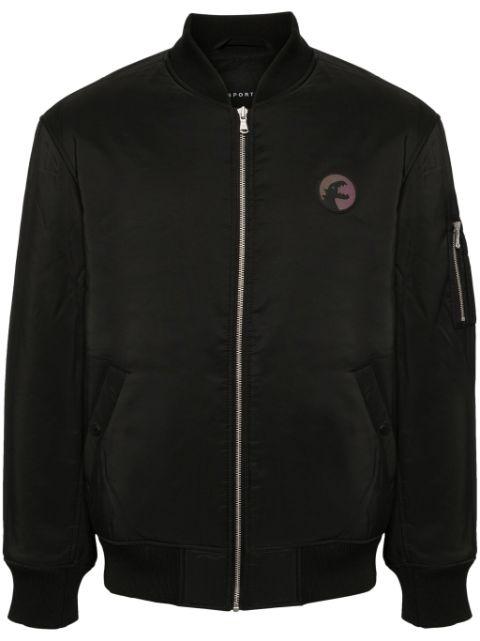 logo-patch zip-up bomber jacket by SPORT B. BY AGNES B.