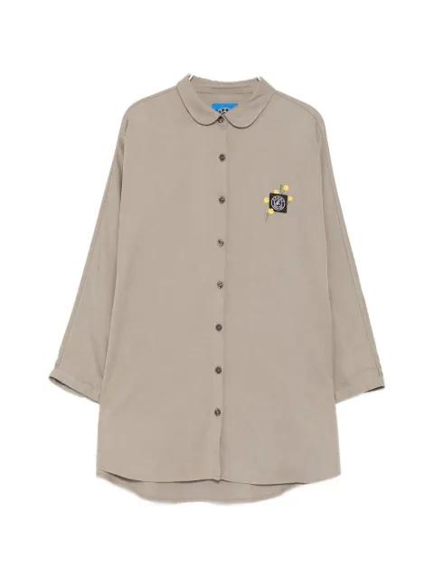 logo patched cape shirt by SPORT B. BY AGNES B.