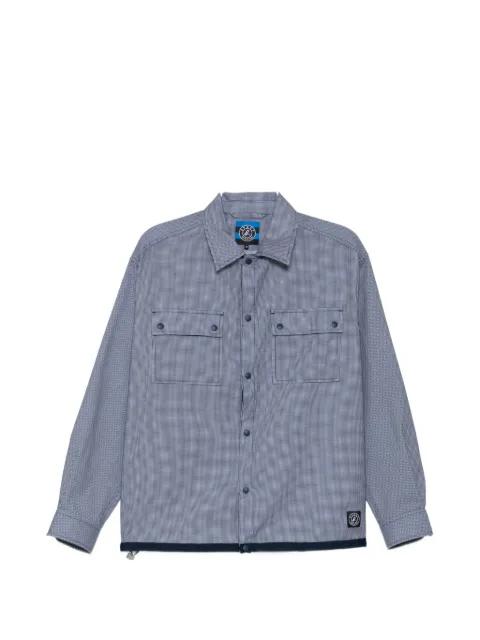 logo-patched checked shirt by SPORT B. BY AGNES B.