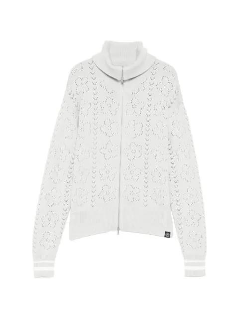openwork zip cardigan by SPORT B. BY AGNES B.