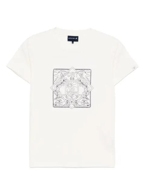 swan embroidery T-shirt by SPORT B. BY AGNES B.