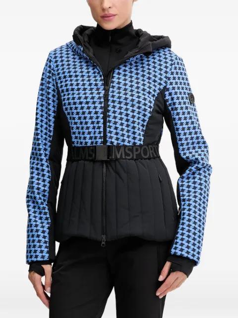 patterned belted ski jacket by SPORTALM