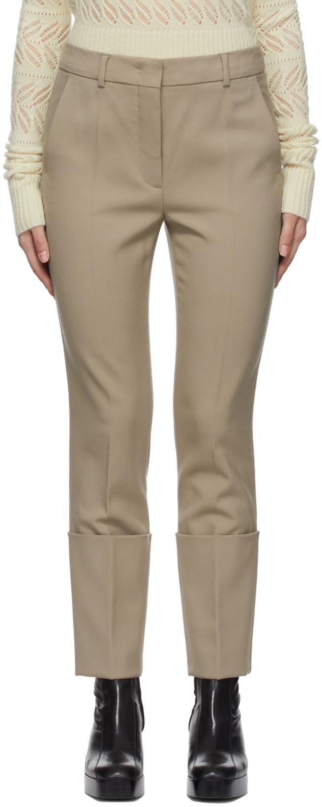 Beige Peonie Trousers by SPORTMAX