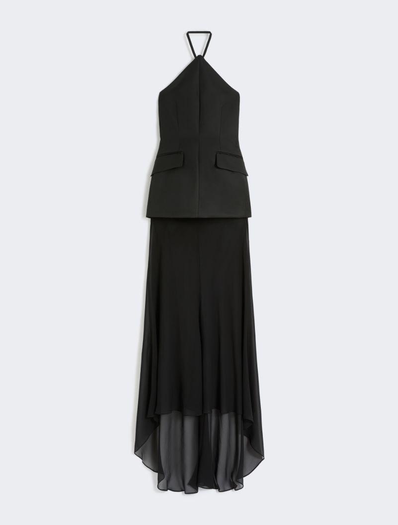 Bi-material dress - BLACK by SPORTMAX