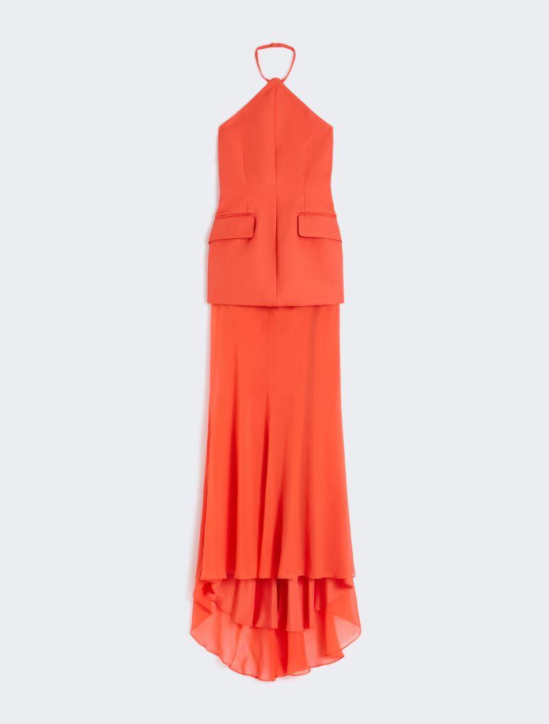 Bi-material dress - ORANGE by SPORTMAX