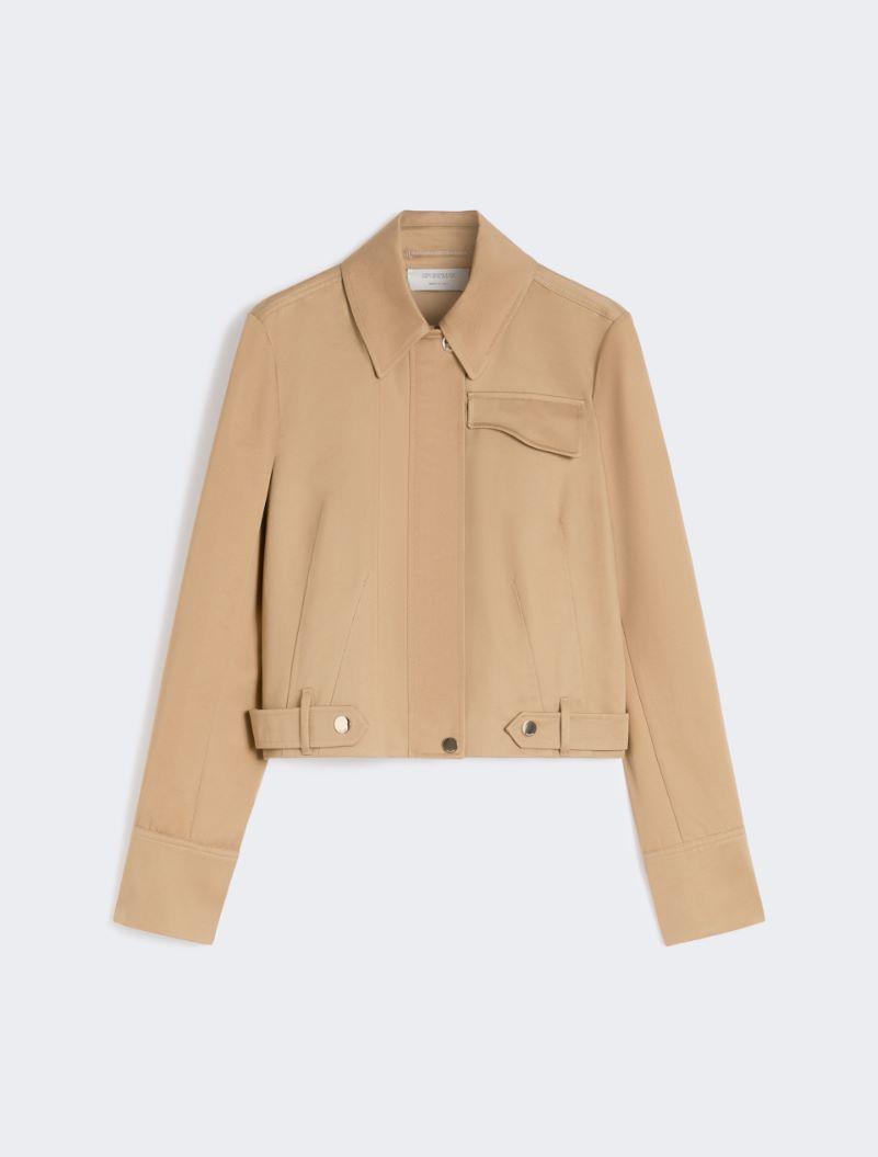 Boxy cotton jacket - BISCUIT by SPORTMAX
