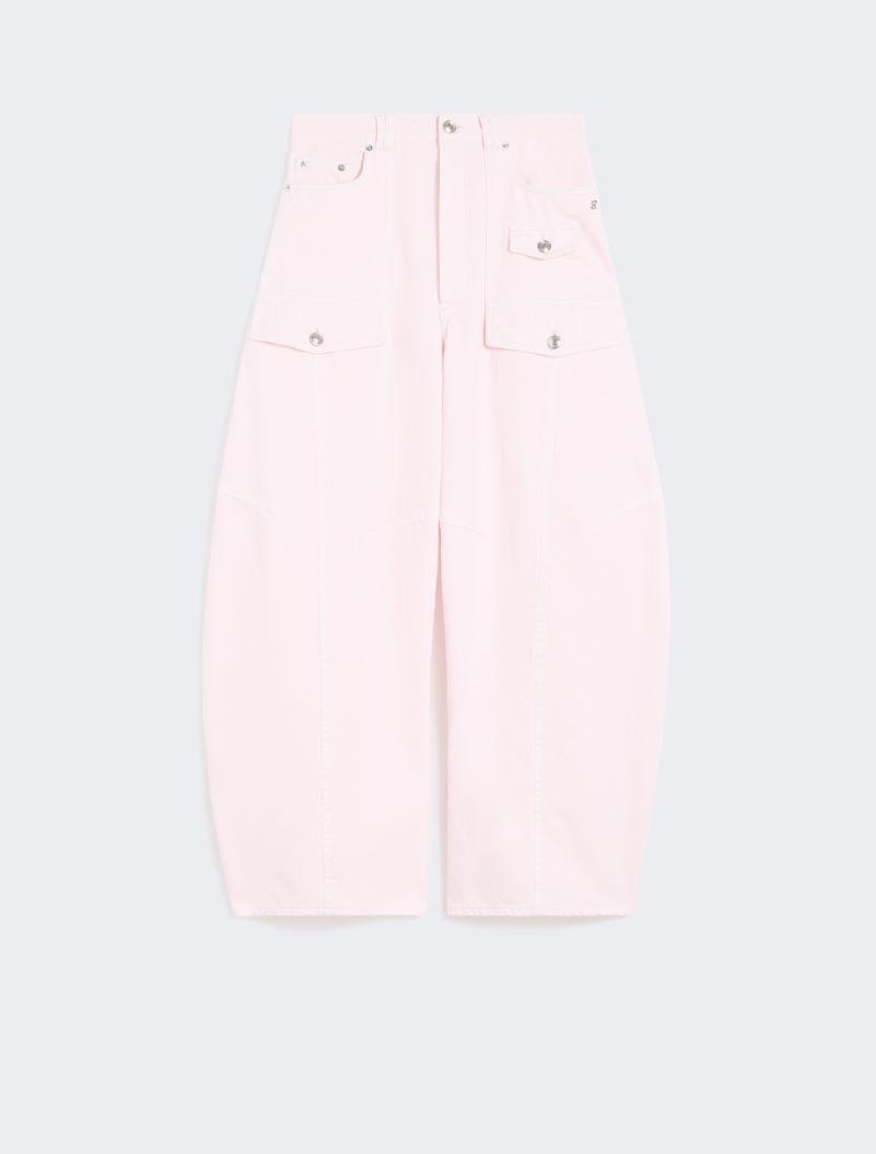 Bull denim cargo trousers - PINK by SPORTMAX