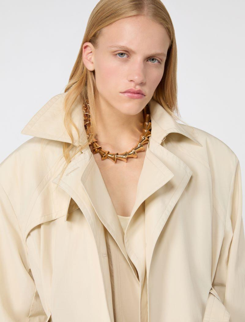 Choker necklace with floral elements - GOLD by SPORTMAX