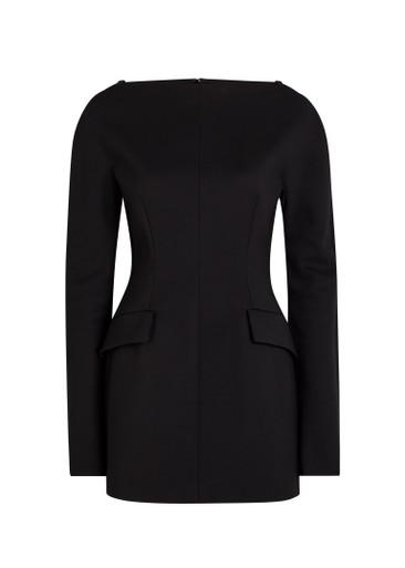 Cold shoulder woven mini dress by SPORTMAX
