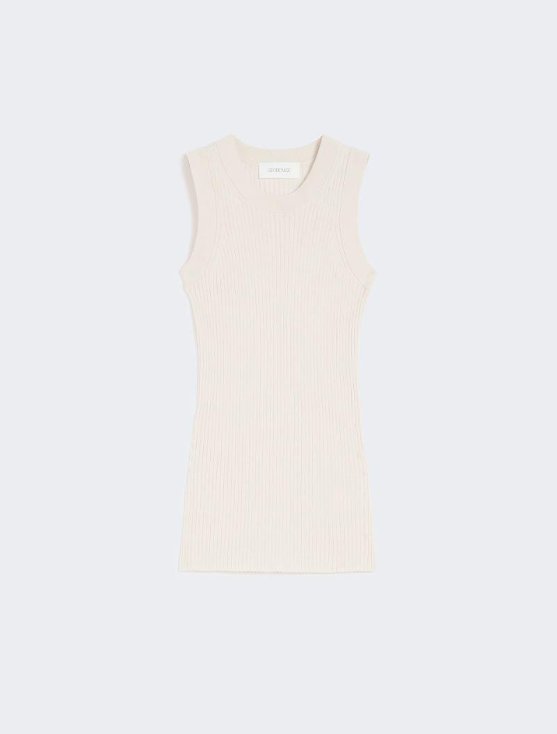 Cotton vest top - ECRU by SPORTMAX