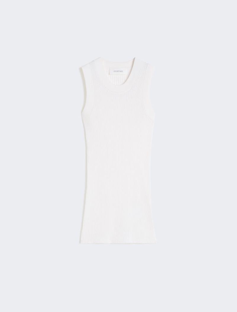 Cotton vest top - WHITE by SPORTMAX