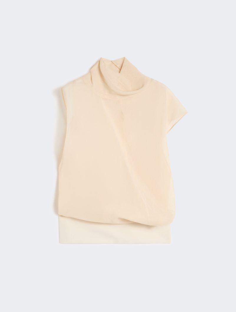 Cotton voile two-piece blouse - ECRU by SPORTMAX