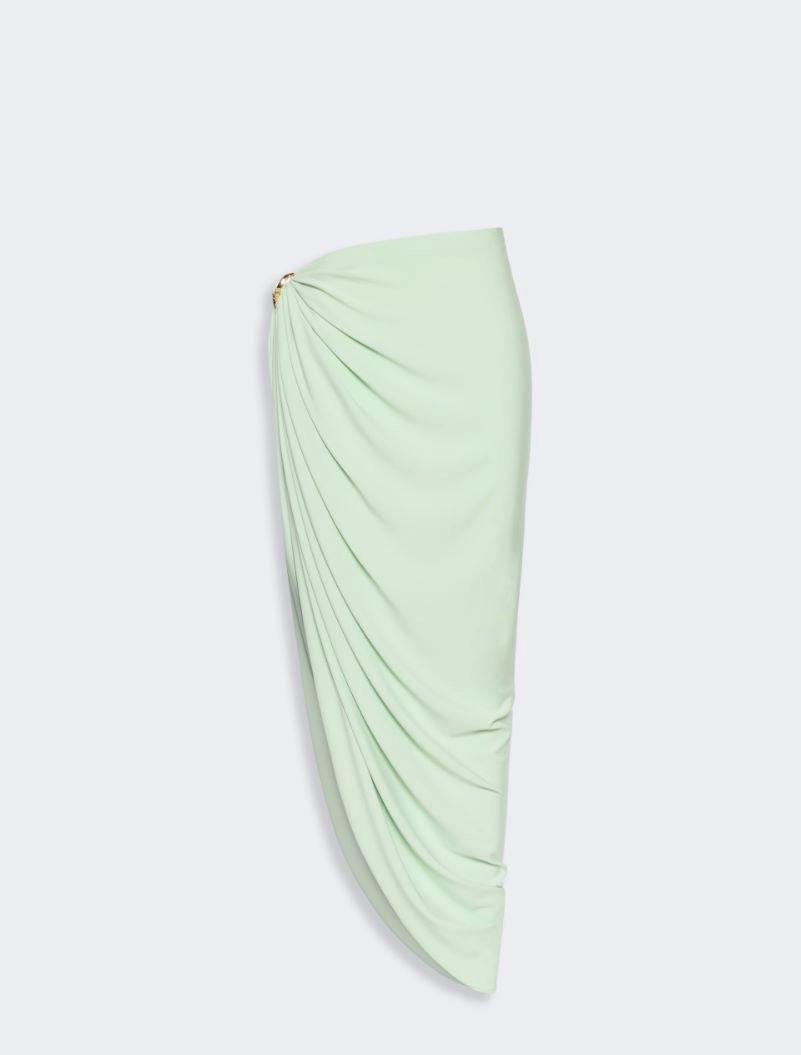Draped viscose skirt - PASTEL GREEN by SPORTMAX