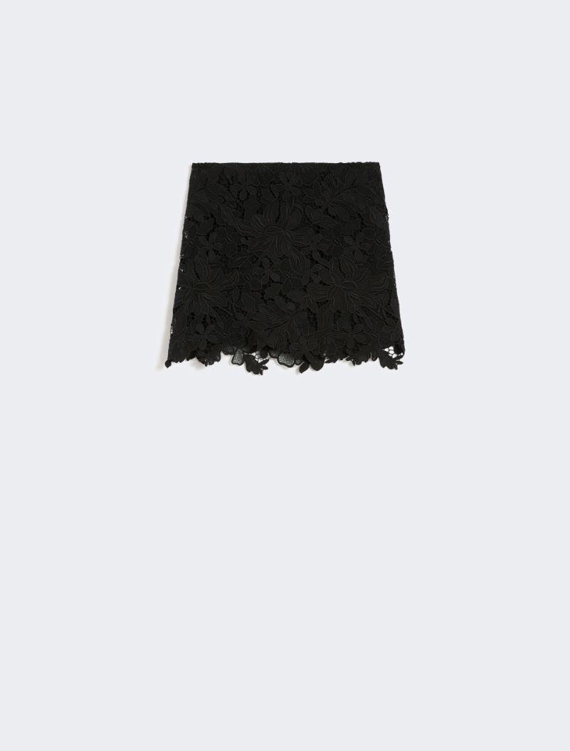 Floral macramé skirt - BLACK by SPORTMAX