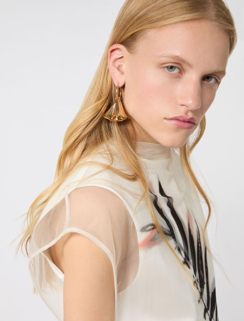 Floral pendant earrings - GOLD by SPORTMAX