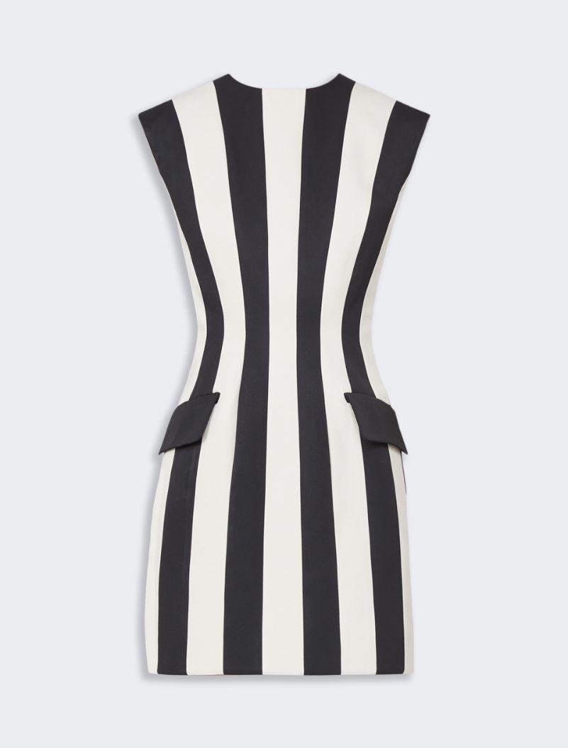 Hourglass-silhouette twill dress - BLACK by SPORTMAX