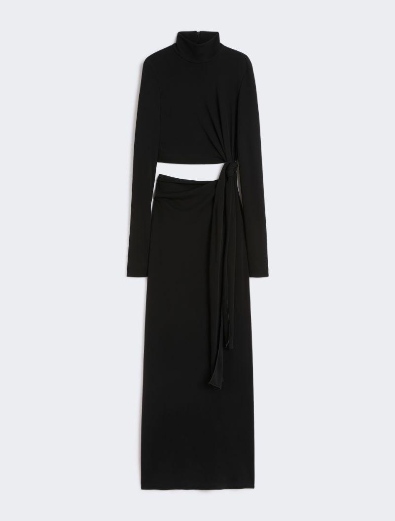 Jersey dress with knot - BLACK by SPORTMAX