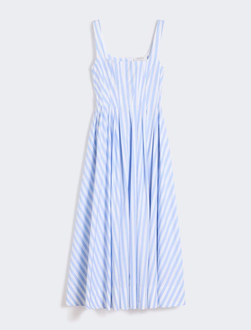 Long cotton poplin dress - LIGHT BLUE by SPORTMAX