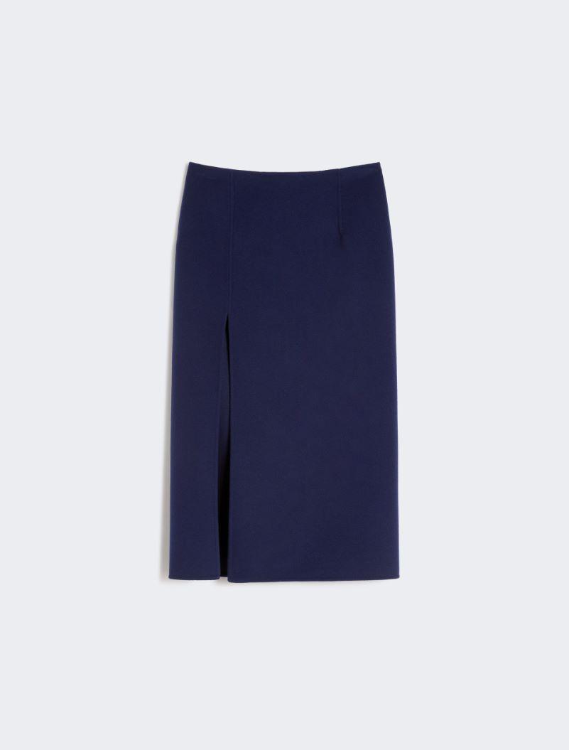 Long double-faced wool skirt - ULTRAMARINE by SPORTMAX
