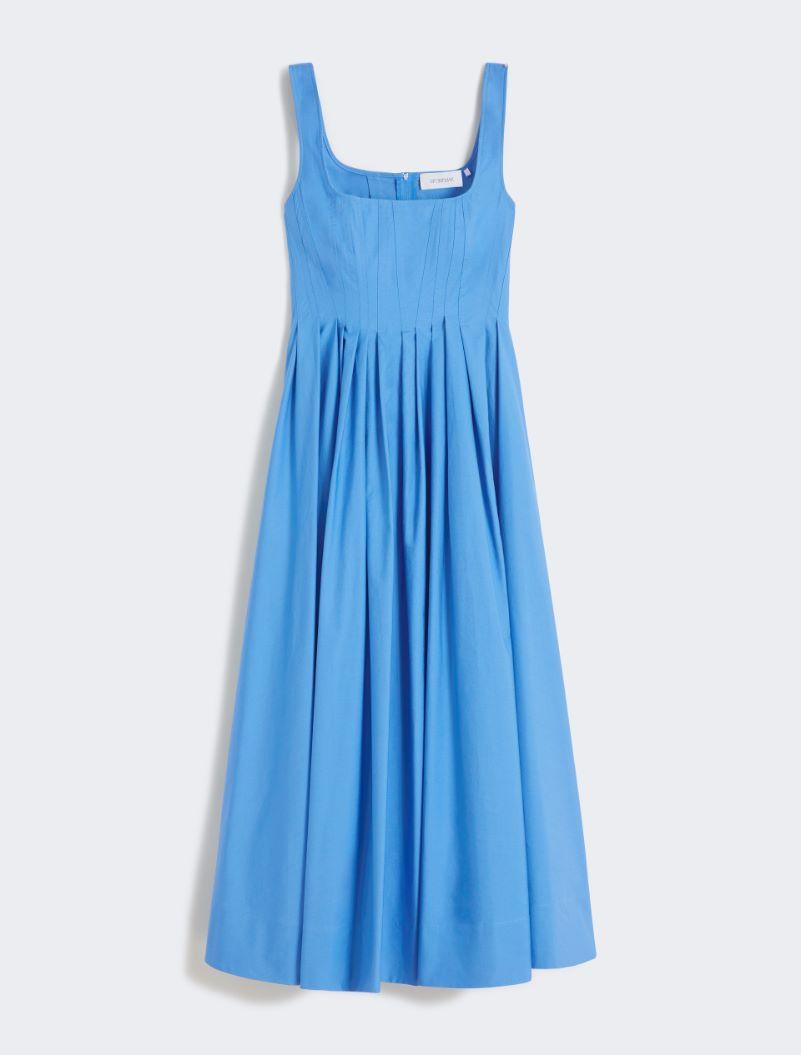 Long sleeveless pure cotton dress - AVIO by SPORTMAX