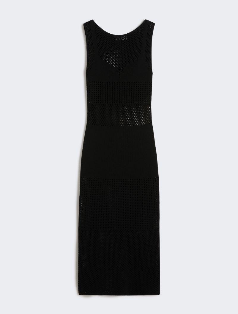 Long stretch viscose dress - BLACK by SPORTMAX