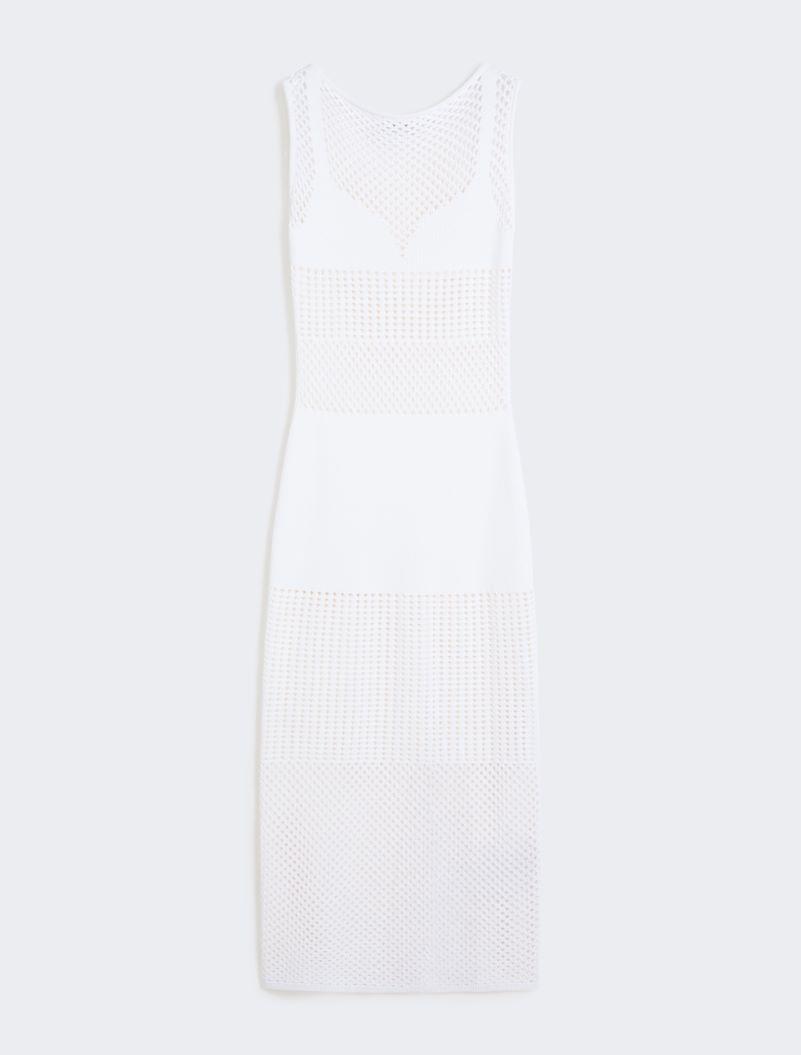 Long stretch viscose dress - WHITE by SPORTMAX