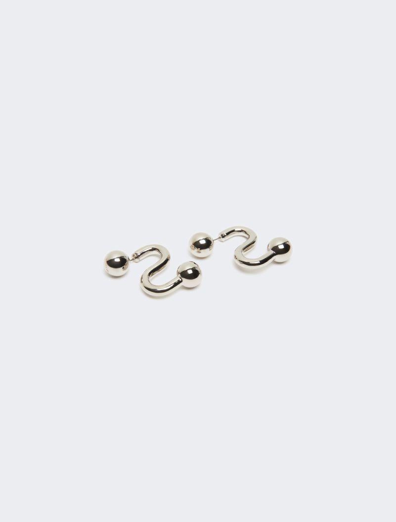 Metallic earrings - SILVER by SPORTMAX