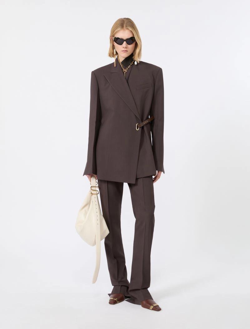 Nappa leather hobo bag - VANILLA by SPORTMAX