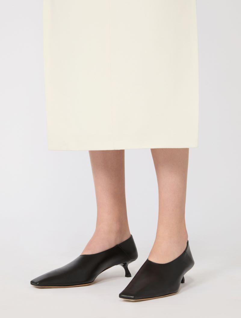 Nappa leather pumps with foldable back - BLACK by SPORTMAX