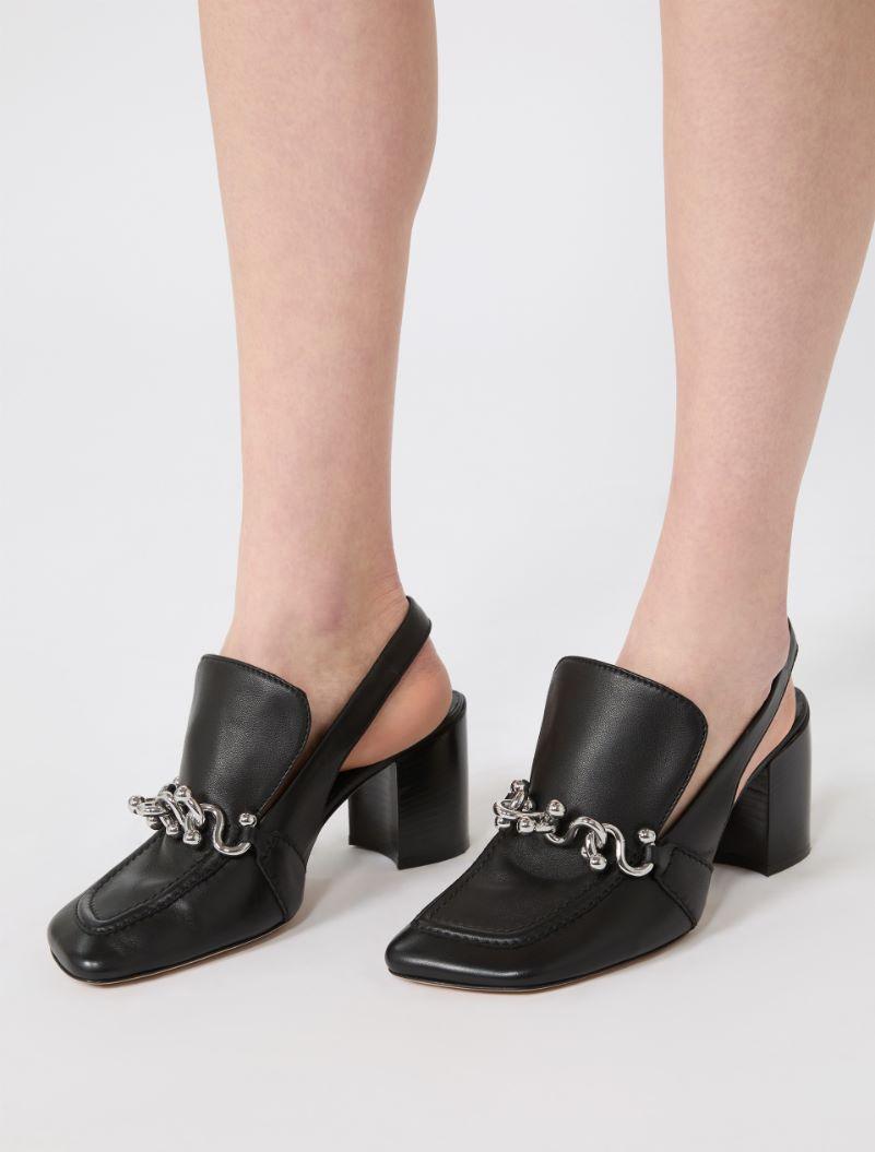 Nappa leather slingbacks - BLACK by SPORTMAX