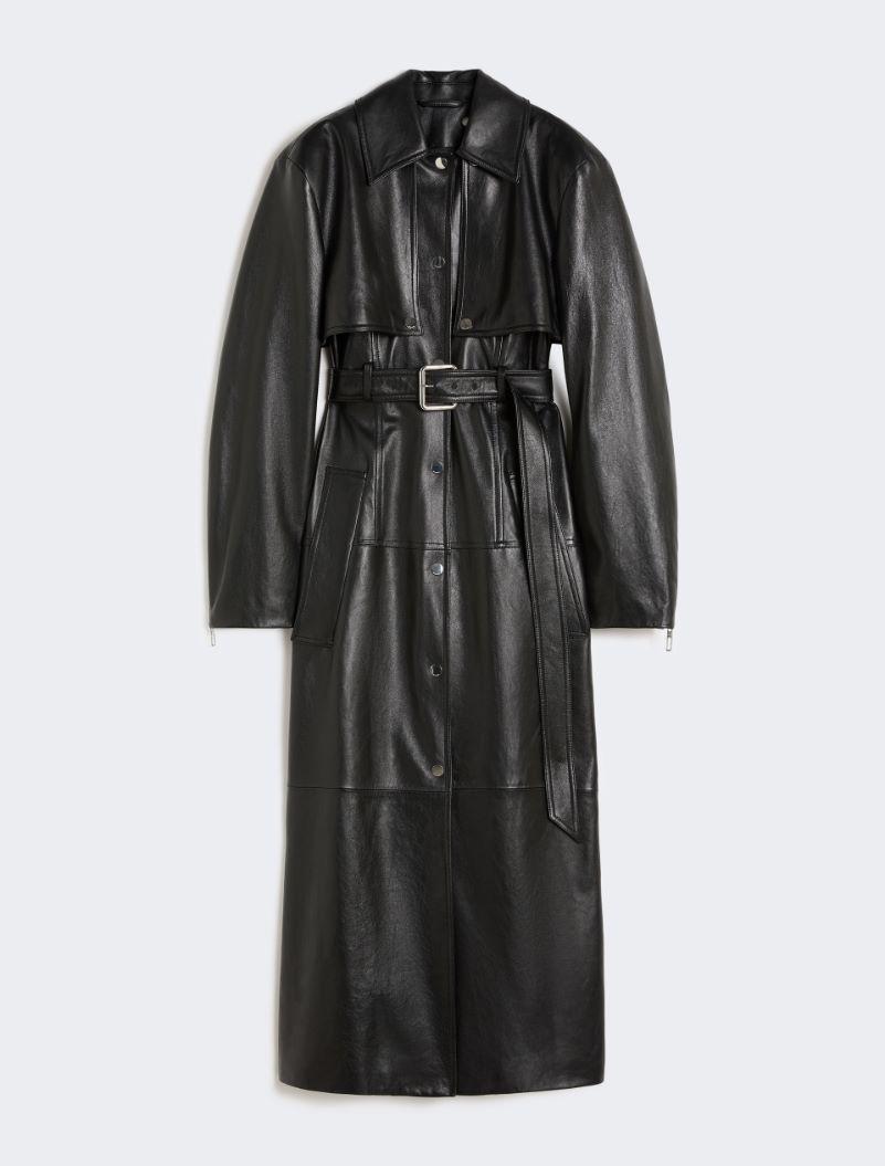 Nappa leather two-piece trench coat - BLACK by SPORTMAX