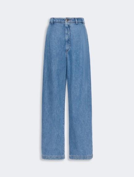 Oversized Tencel jeans - MIDNIGHTBLUE by SPORTMAX