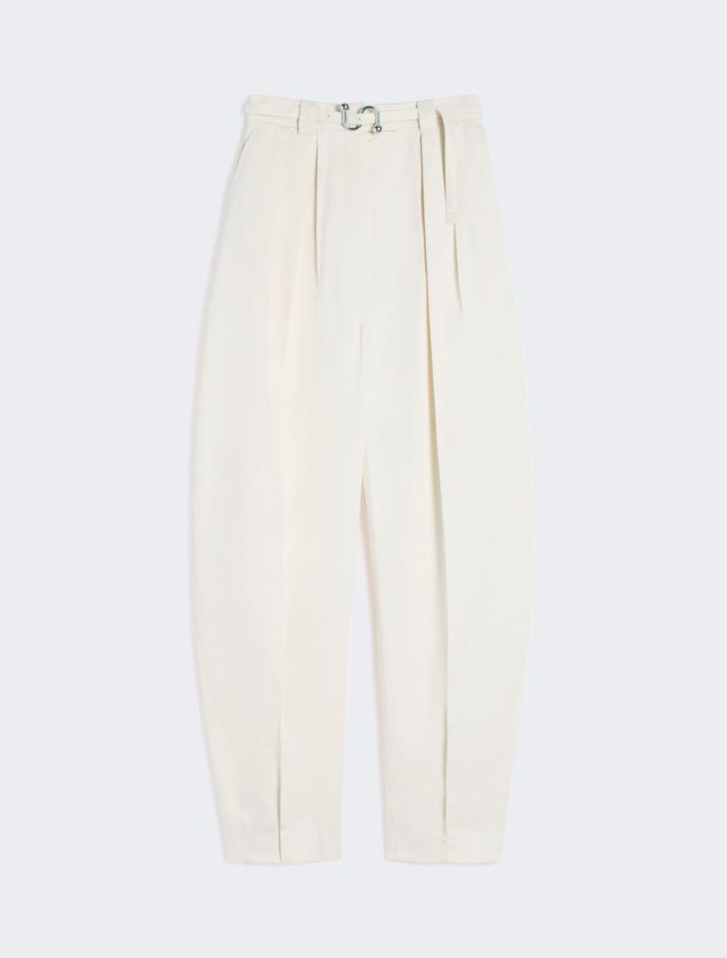 Oversized gabardine trousers - VANILLA by SPORTMAX Oversized gabardine trousers - VANILLA by SPORTMAX
