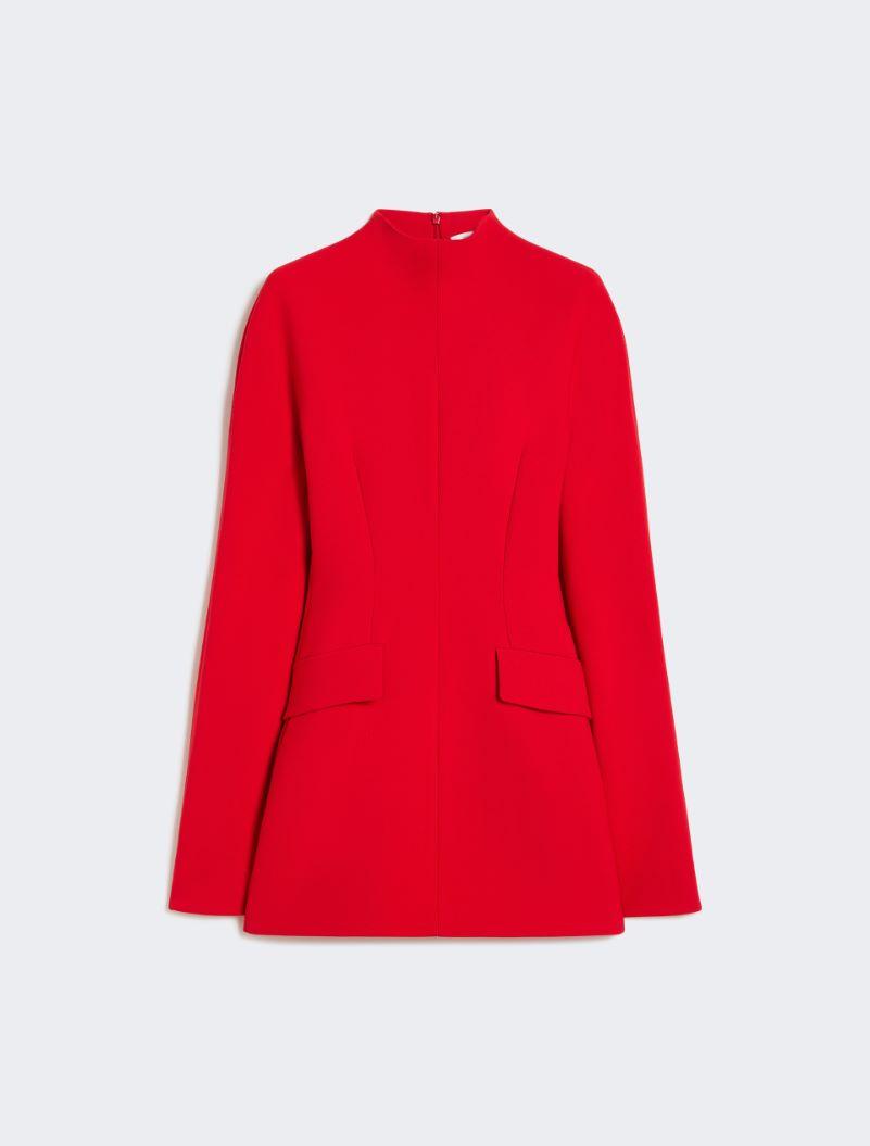 Short, contoured gabardine dress  - RED by SPORTMAX