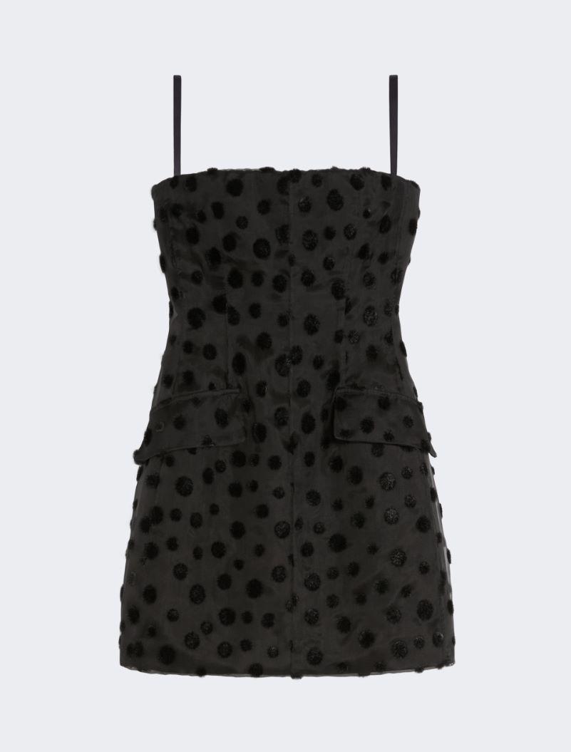 Silk organza hourglass dress - BLACK by SPORTMAX