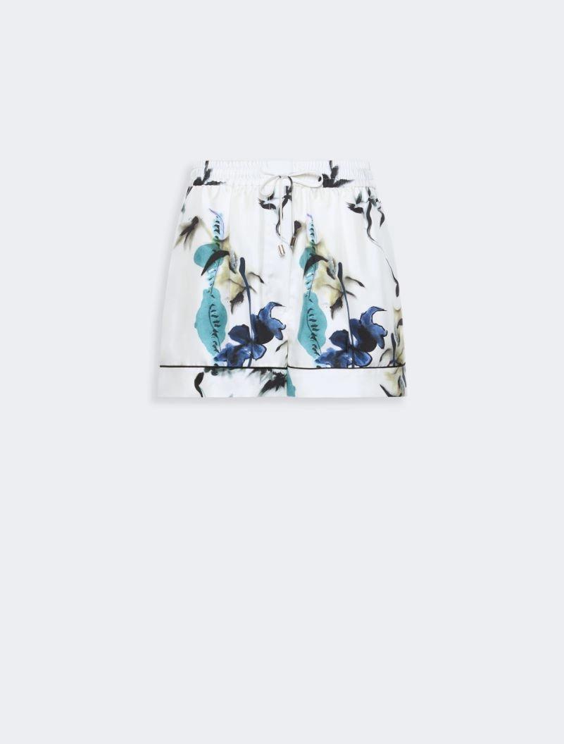 Silk pyjama shorts - WHITE by SPORTMAX