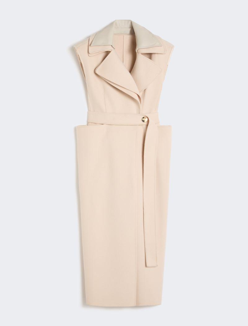Sleeveless pure double wool coat - POWDER by SPORTMAX