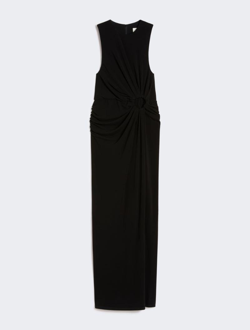 Sleeveless stretch jersey dress - BLACK by SPORTMAX