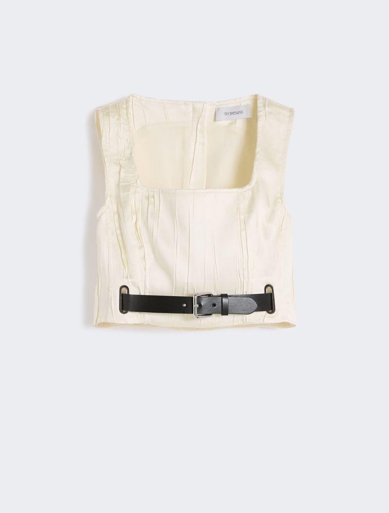 Sleeveless top - IVORY by SPORTMAX