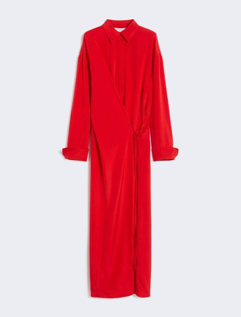 Stretch silk shirt dress - RED by SPORTMAX