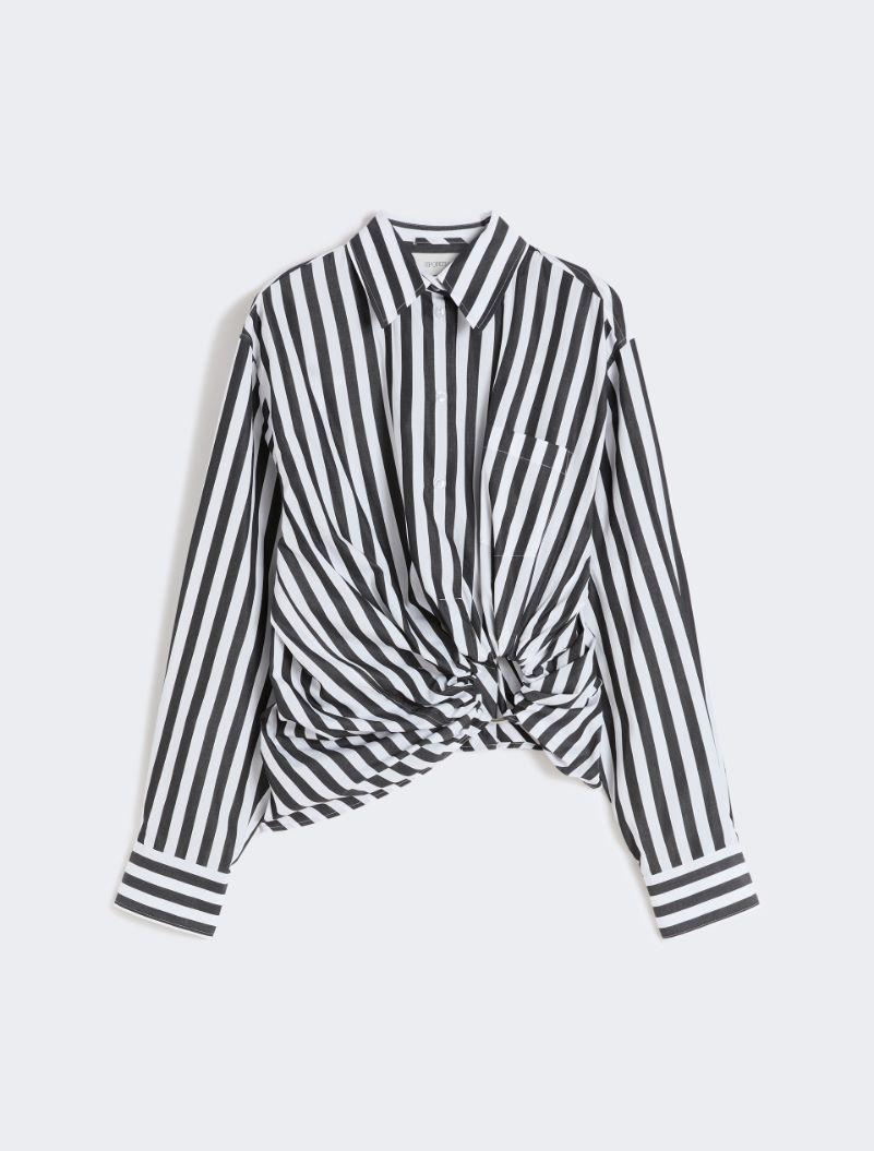 Striped poplin shirt - BLACK by SPORTMAX