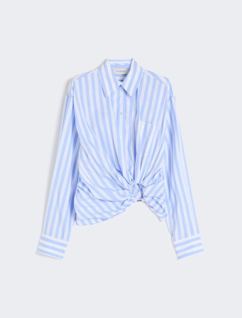 Striped poplin shirt - LIGHT BLUE by SPORTMAX