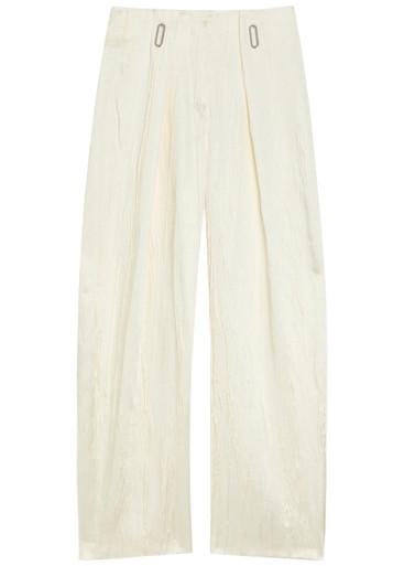 Textured satin trousers by SPORTMAX