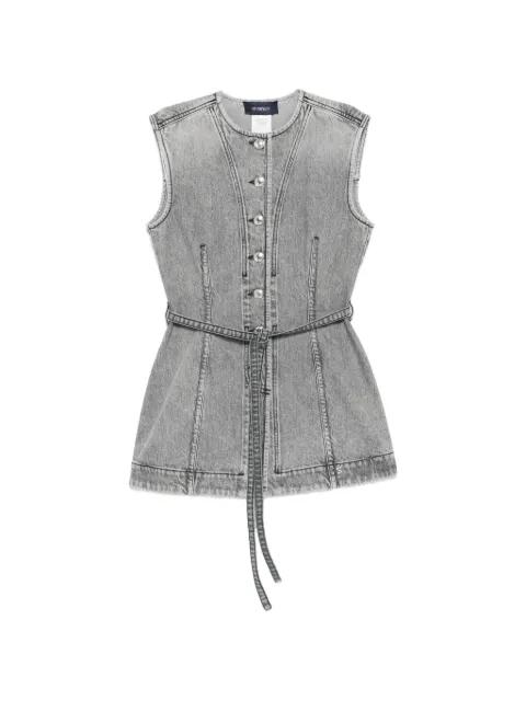 belt-detail vest by SPORTMAX